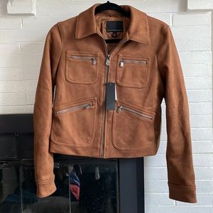 NWT Banana Republic Vegan Leather Suede Jacket